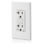 Self-Test, Weather Resistant, GFCI Receptacle, Nema 5-20r 20A-125V @ Receptacle, 20A-125V Feed-Through-White