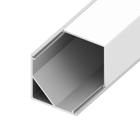 Channel Bundle, 10mm SQUARE CORNER, 48 in., Frosted Cover, End Cap Pairs, Mounting Hardware