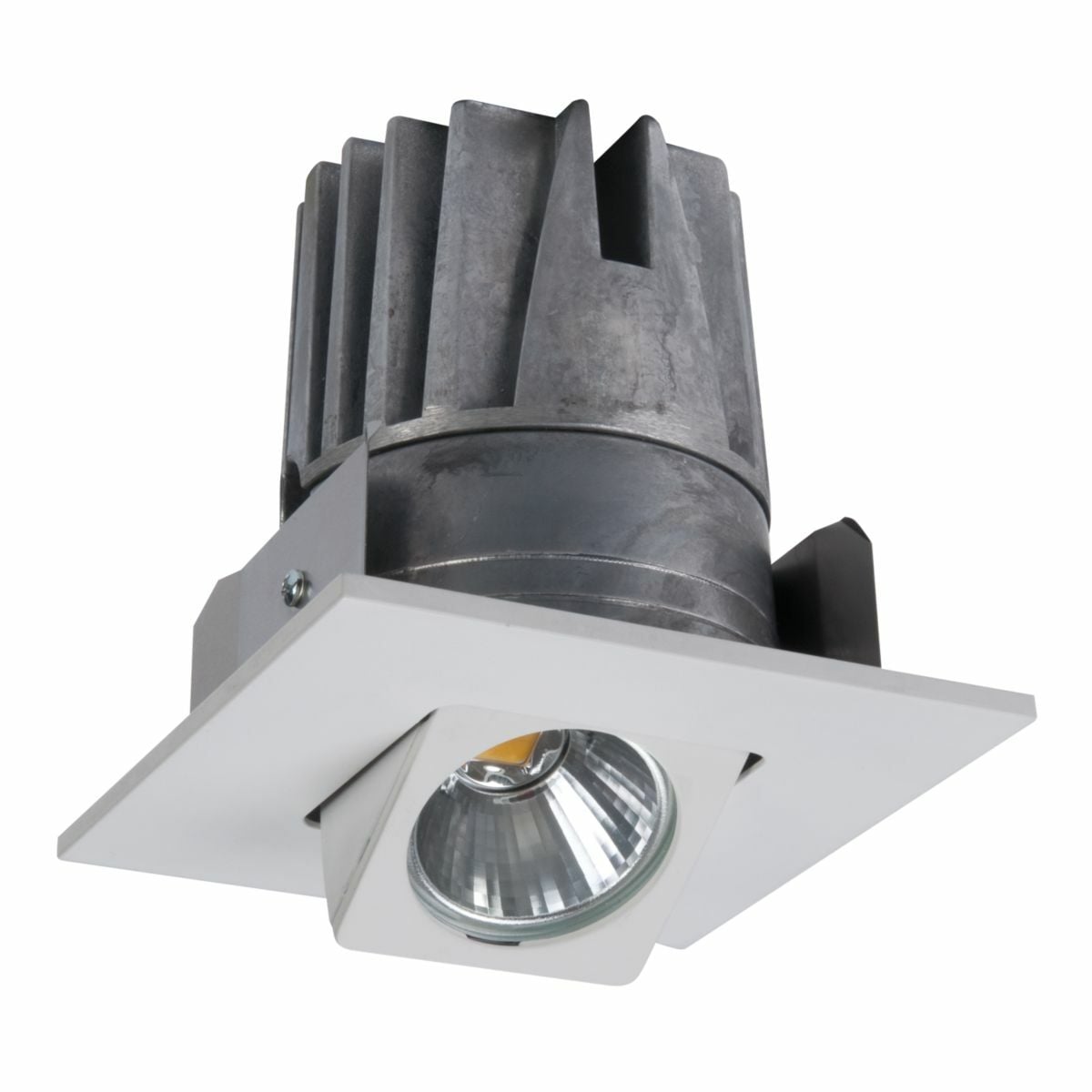4" LED White Square Gimbal Trim / Light Engine,  3000K, for Halo H457 LED Housings - GEN2
