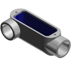 2-1/2 Inch Form 8, LR Conduit Body, Body Material Gray Iron with Zinc Plating and Baked On Epoxy Powder Coat with BlueKote Internal Coating for Use with Rigid/IMC Conduit
