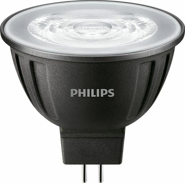 The Perfect LED Spot solution Philips LED MR-16 lamps with single optic technology provide the look and color quality of traditional halogens while using a fraction of the energy. A perfect fit for spot lighting, they are compatible with most existing fixtures with MR16 GU5.3 holders and are designed as a retrofit replacement for halogen or incandescent spots. Up to 80% energy saving compared with halogen lamps and lower maintenance costs;Easy to replace/retro-fit. Broad compatibility with transformers;Perfect fit in most current Halogen fixtures