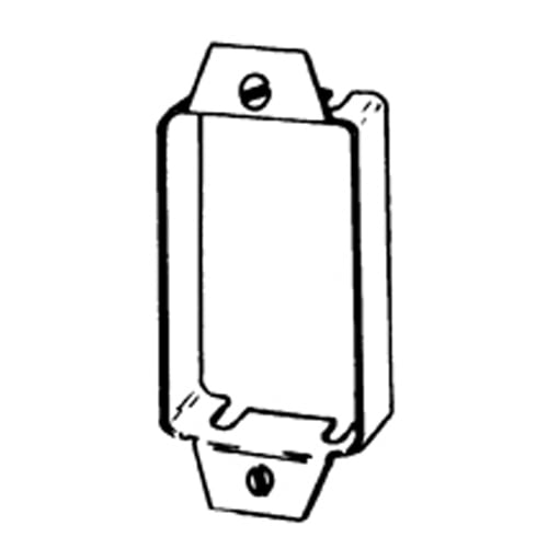 Features:7/8IN Depth, Fits All Single Gang Switch Boxes, With 1/8 IN Screws, Material:Steel, Cubic Capacity:4.5CI