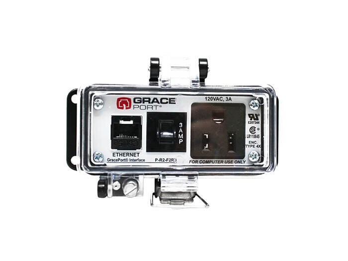 PANEL INTERFACE CONNECTOR WITH CATEGORY 5E ETHERNET, PMH, UL TYPE 4, SIMPLEX OUTLET, 3 AMP CIRCUIT BREAKER