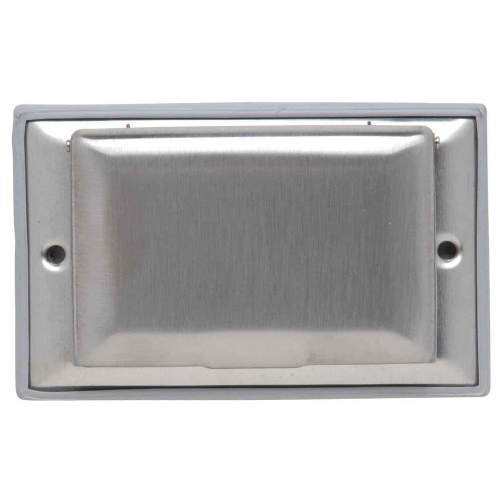 One decorator/GFCI, one long cover, horizontal one gang plate.