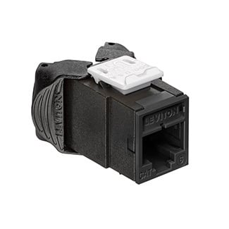Atlas-X1 Cat 6A UTP QuickPort Connector, Black