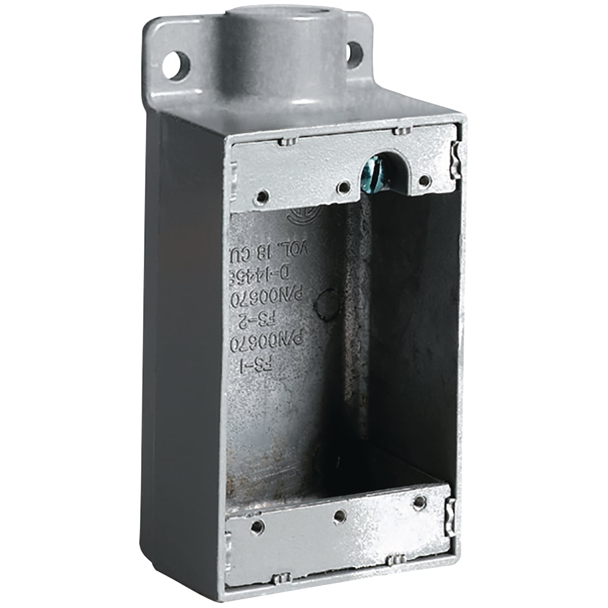 1"Iron, Shallow Dead End Device Box