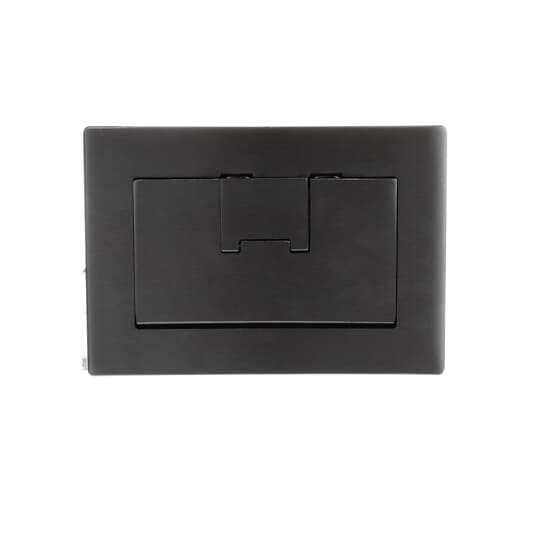 Single Gang Rectangular Floor Box Cover, Width 7.13 Inches x Length 5 Inches, Stainless Steel