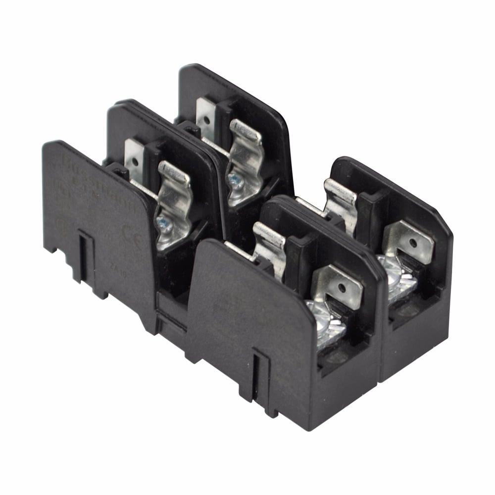 Eaton Bussmann series BMM fuse blocks, Fuse Blocks, 30 A, Two-pole, 200 kA, Screw/quick connect, 200 kAIC, 600 V