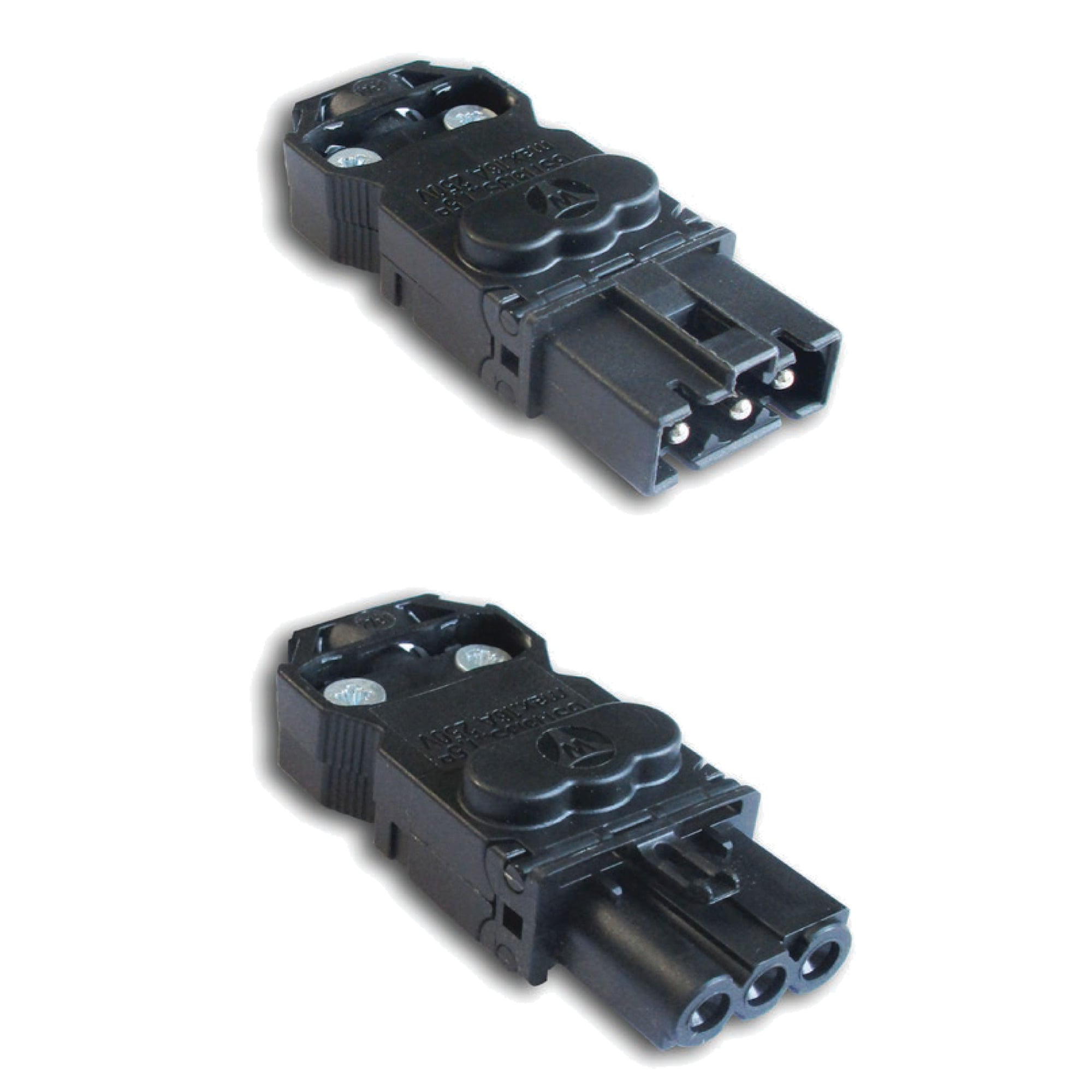 Connectors for EL LED Enclosure Lights, AC, 250A, 16V, Black