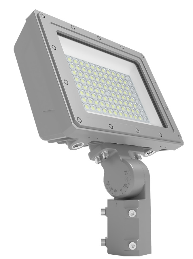 HAZARDOUS LOCATION FLOOD MEDIUM 150W 5000K SLIPFITTER MOUNT GRAY