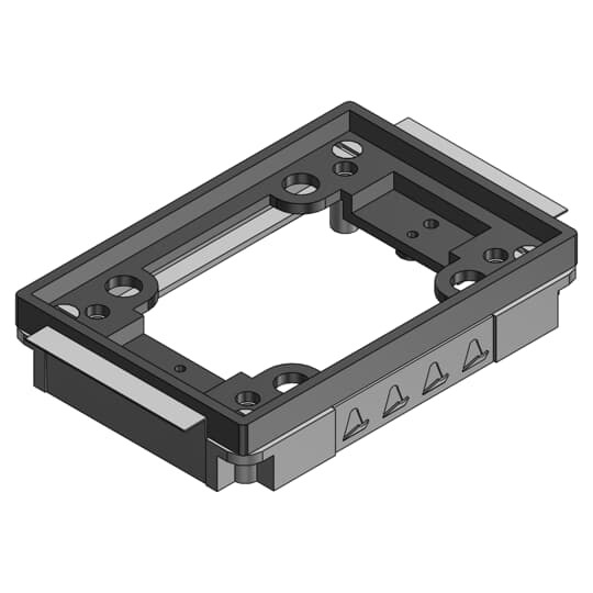 Single Gang Tile Activations for 640 Series, Black, Non-Metallic