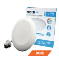 DLS Series 4 in. White LED Surface Mount Retrofit Disc Light in 3000K