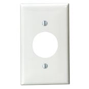 1-Gang Single 1.406-Inch Hole Device Receptacle Wallplate, Light Almond