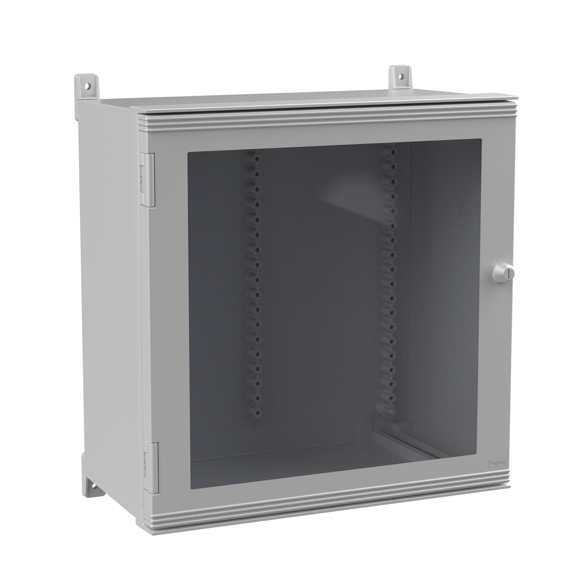 Ultrx Enclosure Window Door Type 4X, 600x600x300mm, Lt Gray, Fiberglass