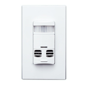 Leviton Single Relay Multi-Tech Wall Box Occupany Sensor, No Neutral, Light Almond