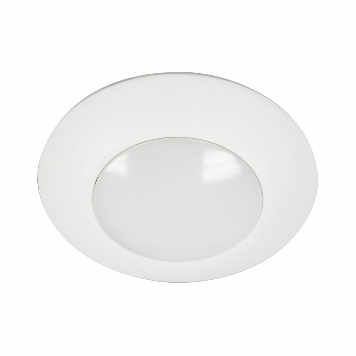 4" LED surface light, 750lm, 3000K, White, 6 bulk pack