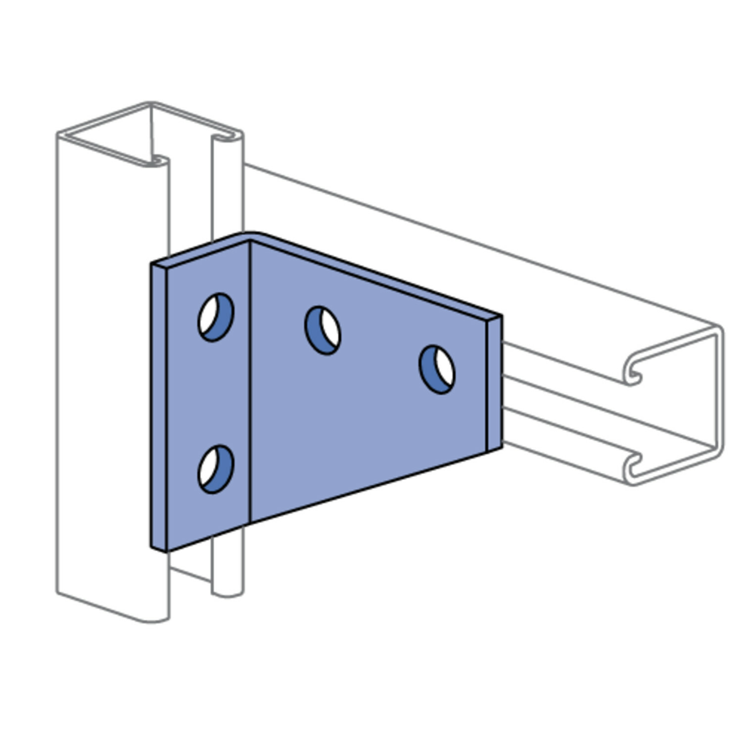 UNISTRUT FITTING, 31/2"x 15/8"x 41/8", HG Crescent Electric Supply