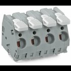 PCB terminal block; lever; 6 mm; Pin spacing 10 mm; 5-pole; CAGE CLAMP; 6,00 mm; gray