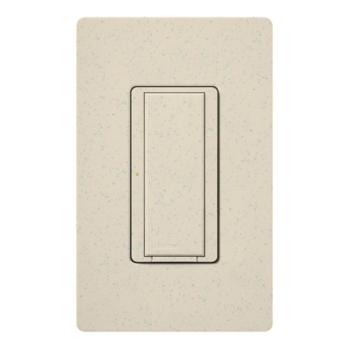 RadioRA 2 Switch, Multi-location/single-pole, neutral required, 120V/8A light or 1/4 HP motor/5.8A motor in limestone
