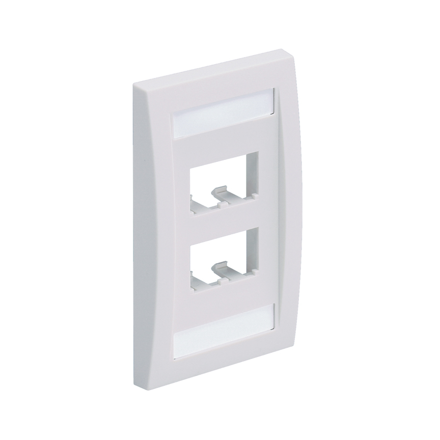 Faceplate, 4 Port, Single Gang, Executiv