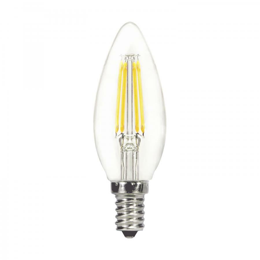 4W C11 LED Lamp - Clear - Candelabra Base - 3000K - 350L - 120V