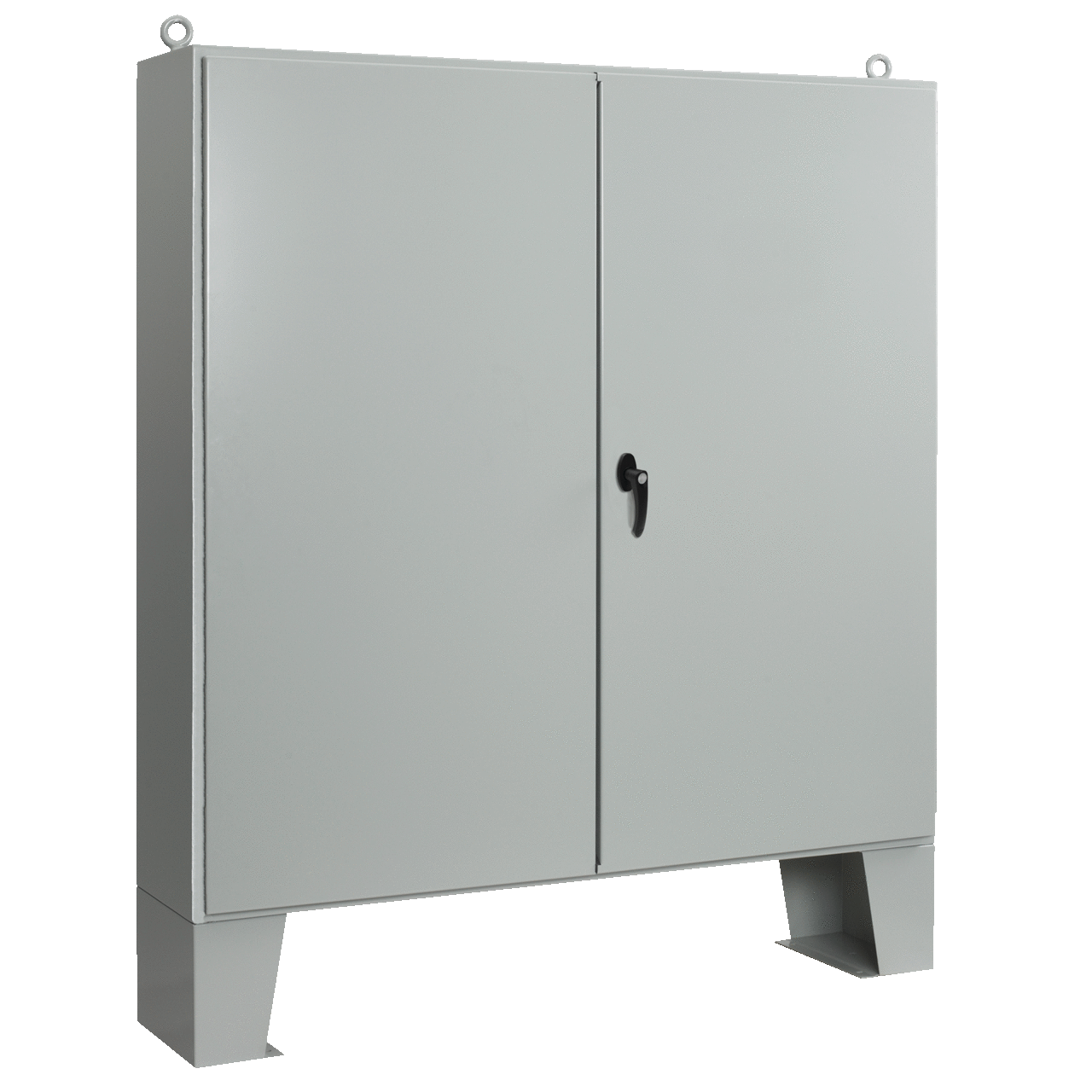 Two-Door Floorstand White Inside Type 12, 60.06x60.06x10.06, Gray, Steel