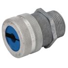 3/4 IN Straight Strain Relief Cord Connectors Aluminum, .625 - .750 In. CableRanges