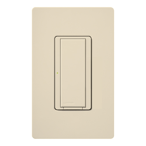 RadioRA 2 Switch, Multi-location/single-pole, neutral required, 120V/8A light or 1/4 HP motor/5.8A motor in eggshell