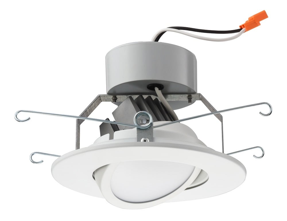 5 IN matte white LED gimbal module, LED, 3000 K , 90 CRI, SKU - 233LRJ