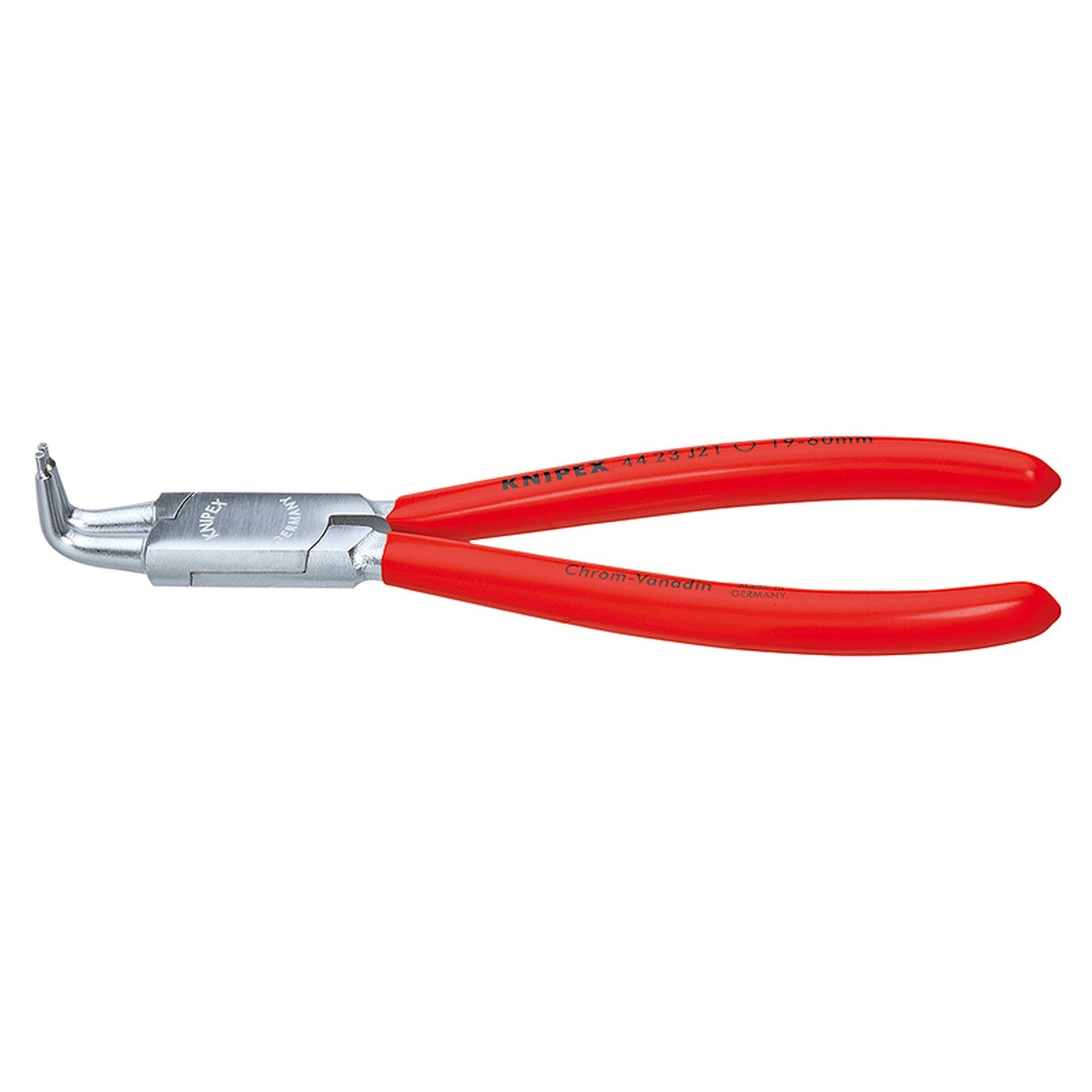 Internal 90° Angled Snap Ring Pliers-Forged Tips, 8 1/2 in., Plastic coating