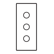 Eaton B-Line series push button enclosures, 7" height, 3.5" length, 2.75" width, NEMA 12, Hinged cover, PBSB enclosure, Surface mounted, Medium single door, External mounting feet, Carbon steel, Oil-resistant gasket