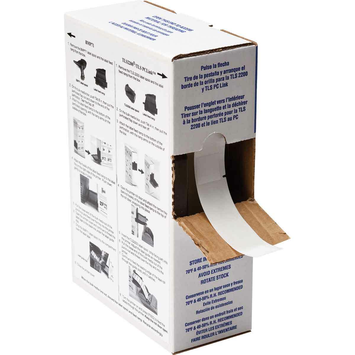 Label Vinyl 4in x 1in WT/CL 1000/RL