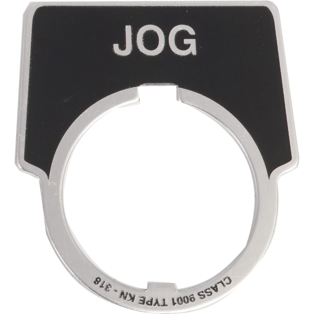 PUSH BUTTON LEGEND PLATE 30MM T-K