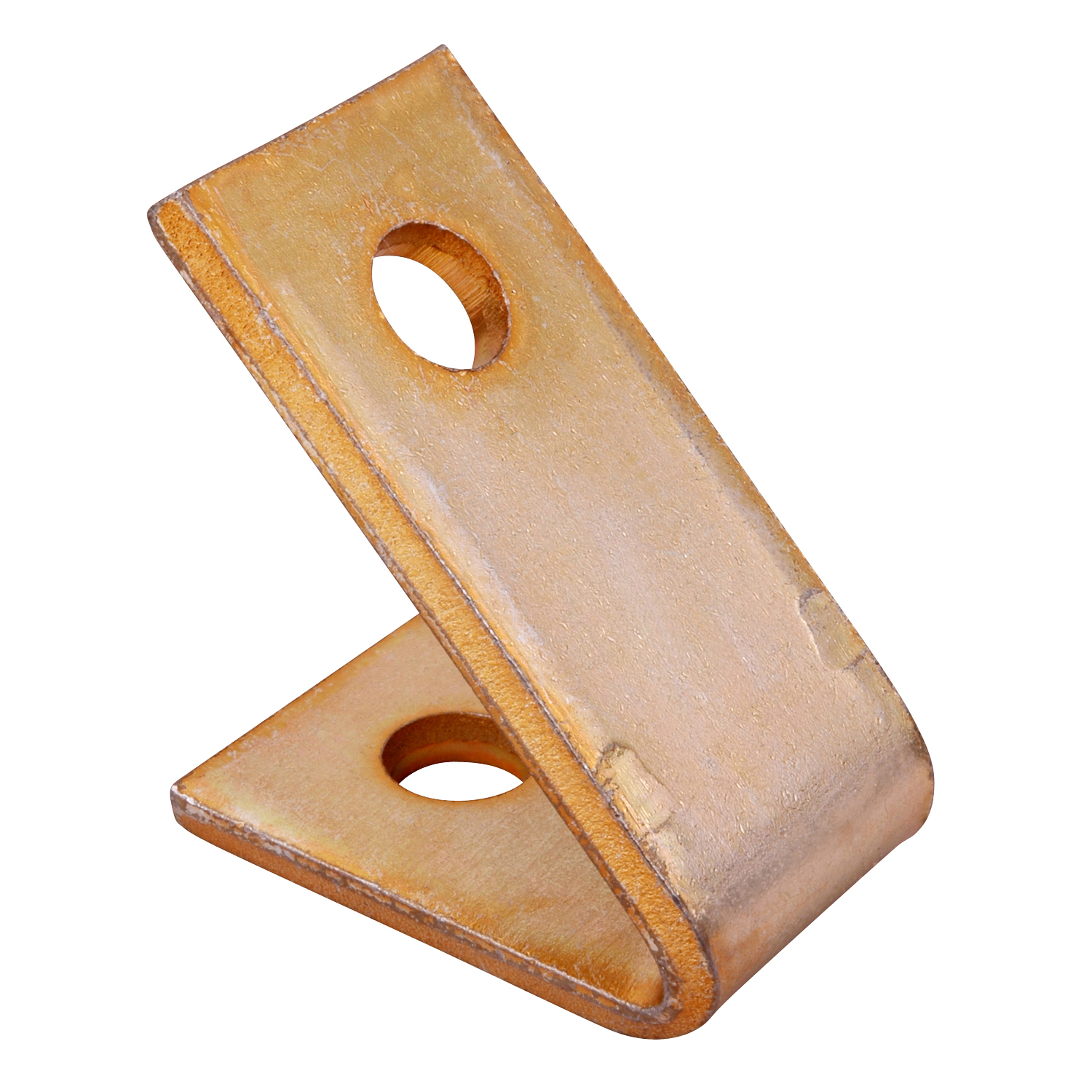 Two hole Steel Closed Angle Fitting with GoldGalv finish.