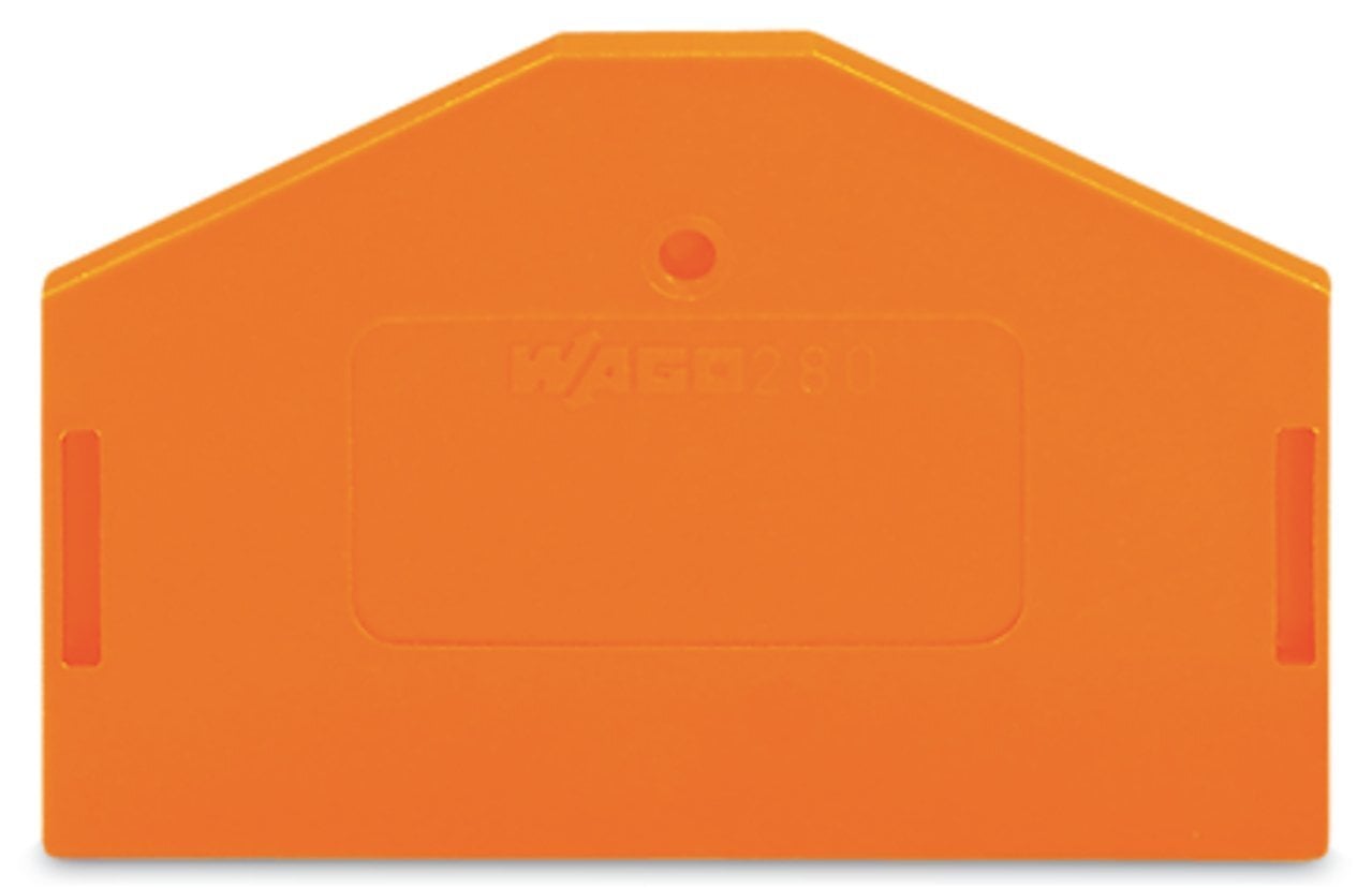 End and intermediate plate; 2.5 mm thick; orange
