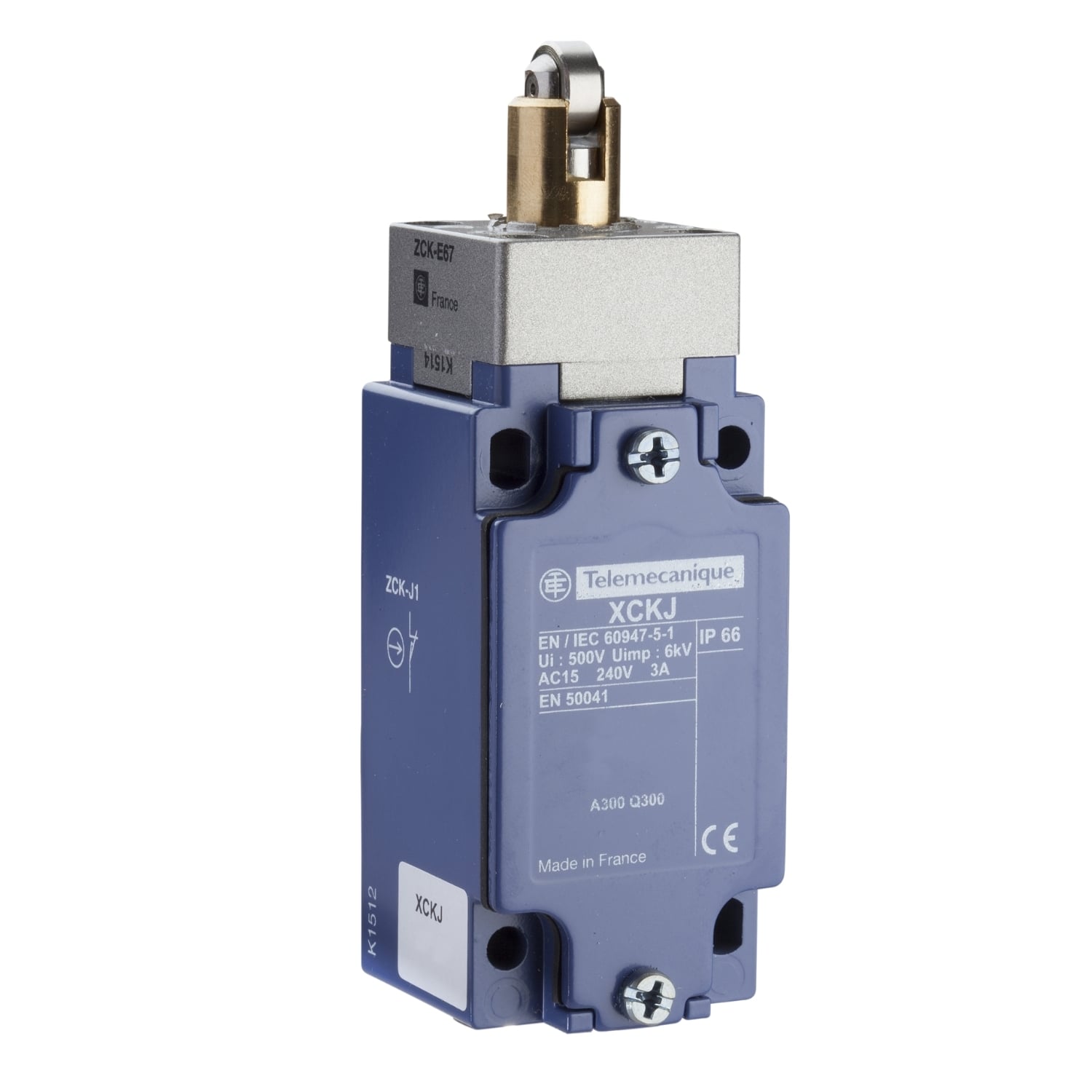 Limit switch,  XC Standard, metal NO NC, plunger, M12 connector