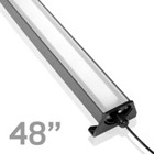 Industrial LED Linear, Ordinary Location, Cool White, 1756 Lumens, Wide Beam Distribution Pattern, Anti-Glare Lens, 48"