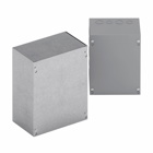 other enclosure accessories, NEMA 12, ANSI 61 gray painted, Used as wiring boxes, junction and pull boxes, Steel, Type 1 screw cover, Flush mount, 16 gauge