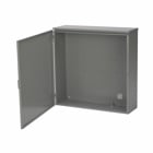 Eaton B-Line series CT hinged cover, 3R, 12 gauge steel, ANSI 61 gray paint, Galvanized steel, Surface mount, 1P or 3P, Hinged cover