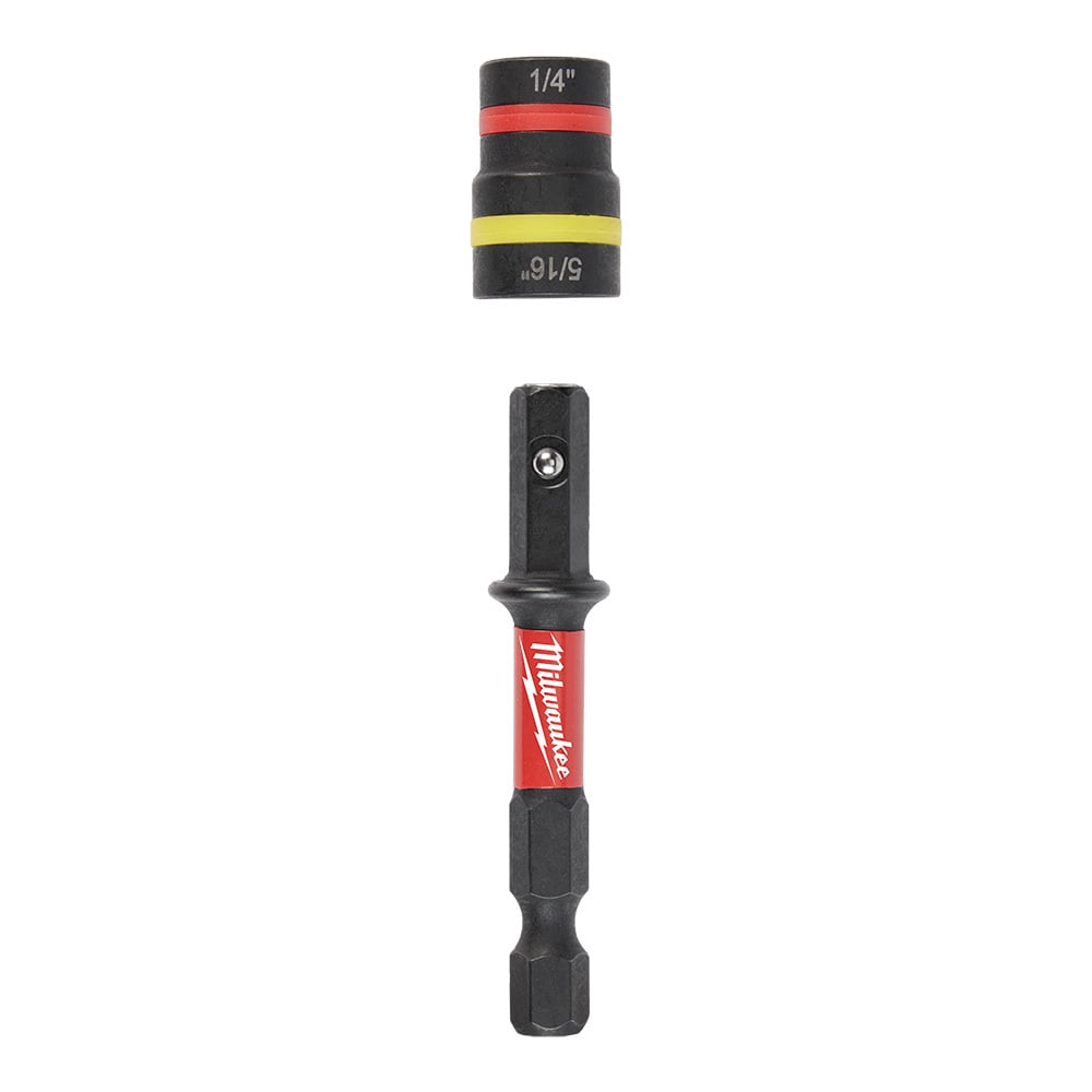 SHOCKWAVE Impact Duty 1/4 and 5/16 x 2-1/4 QUIK-CLEAR 2-in-1 Magnetic Nut Driver