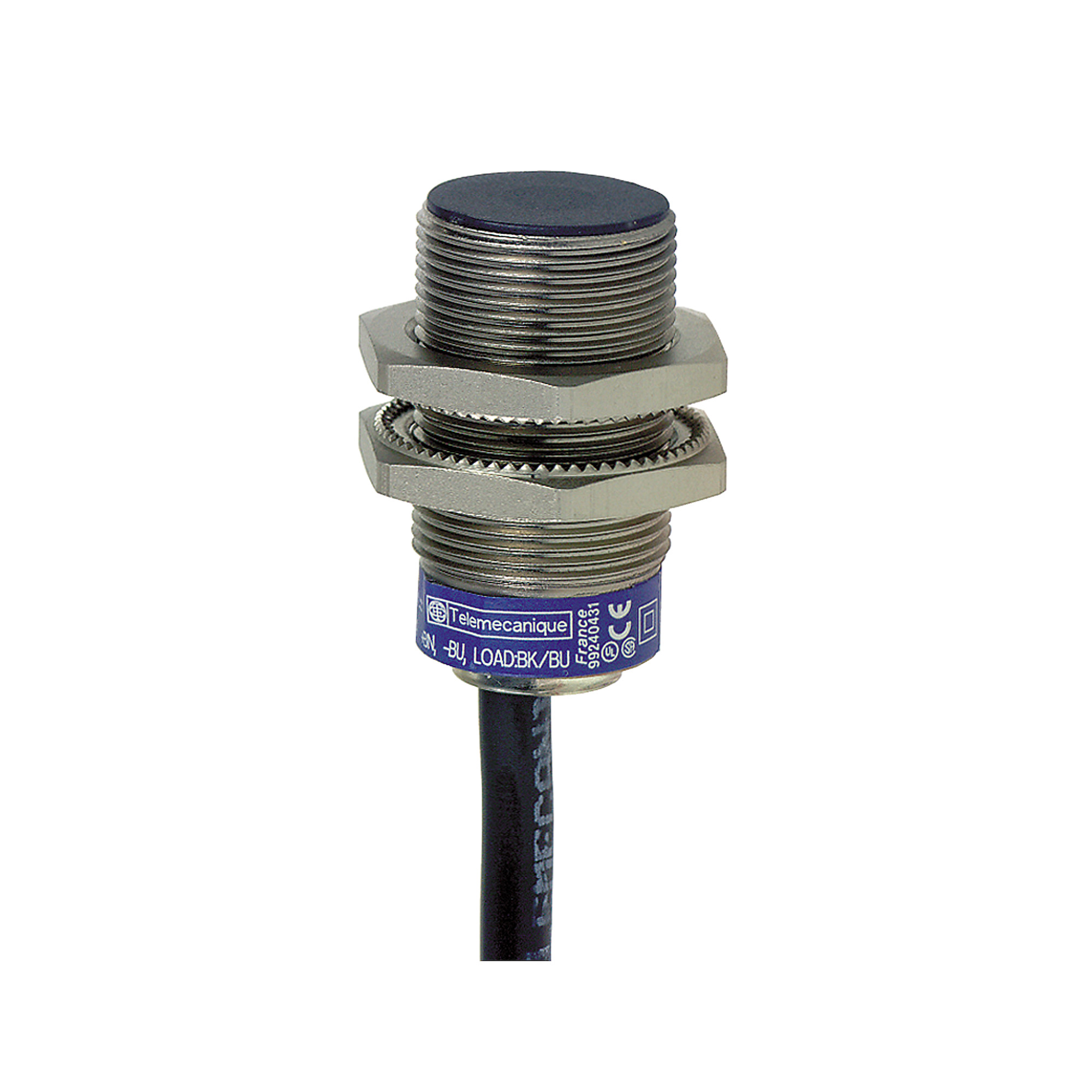 Inductive proximity sensors XS, inductive sensor XS1 M18, L39mm, brass, Sn10mm, 12...24 VDC, cable 10 m