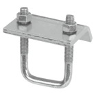 Clamp, Channel to Beam, Height 3-3/16 Inches, Plate Width 3 Inches, Plate Length 2-3/8 Inches, Plate Thickness 13/16 Inch, Stainless Steel, For use with A-1200, B-1200, C-1200, A-1400, B-1400 and B-1402 Series Channels