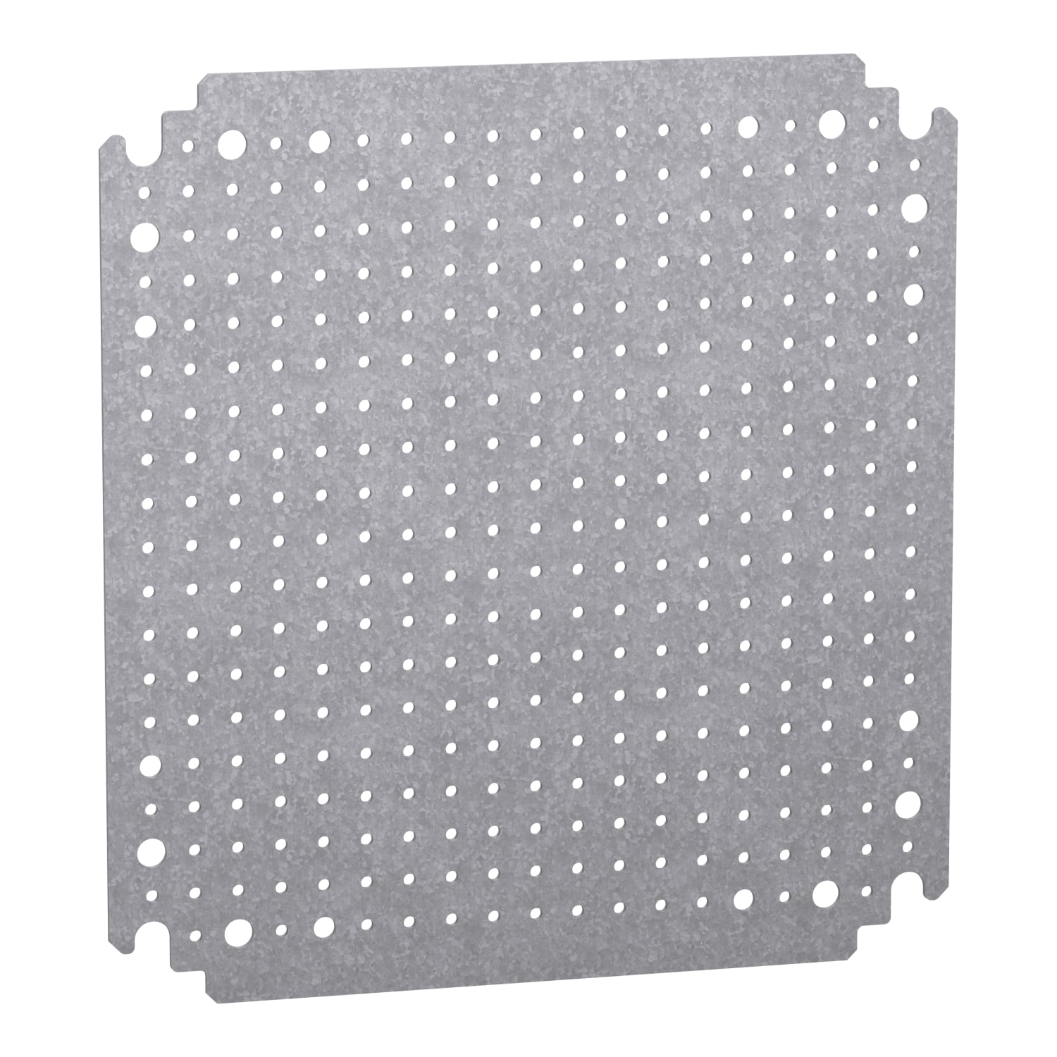 Microperforated mounting plate H300xW300 w/holes diam 3,6mm on 12,5mm pitch