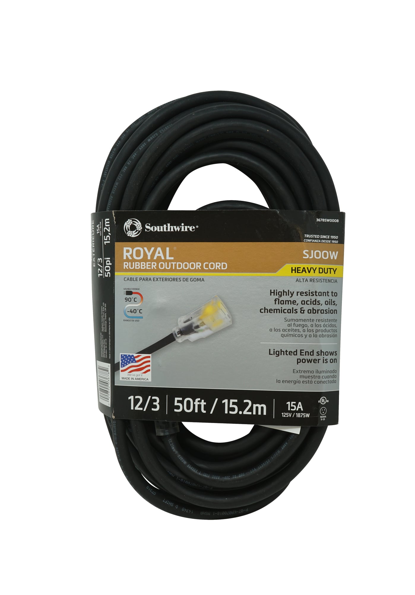 Thermoset rubber jacketed cords have superior resistance to high temperature environments and materials, without losing the chemical and abrasion resistance of other premium and TPE cords