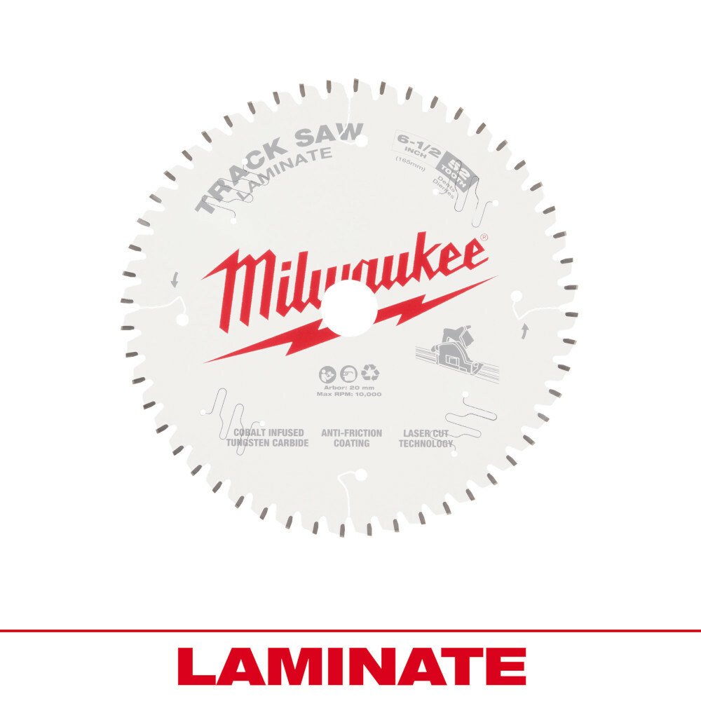 Milwaukee 6-1/2 52T Laminate Track Saw Blade