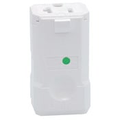20-Amp, 250V, Connector, Straight Blade, Hospital Grade, Grounding, Python, White