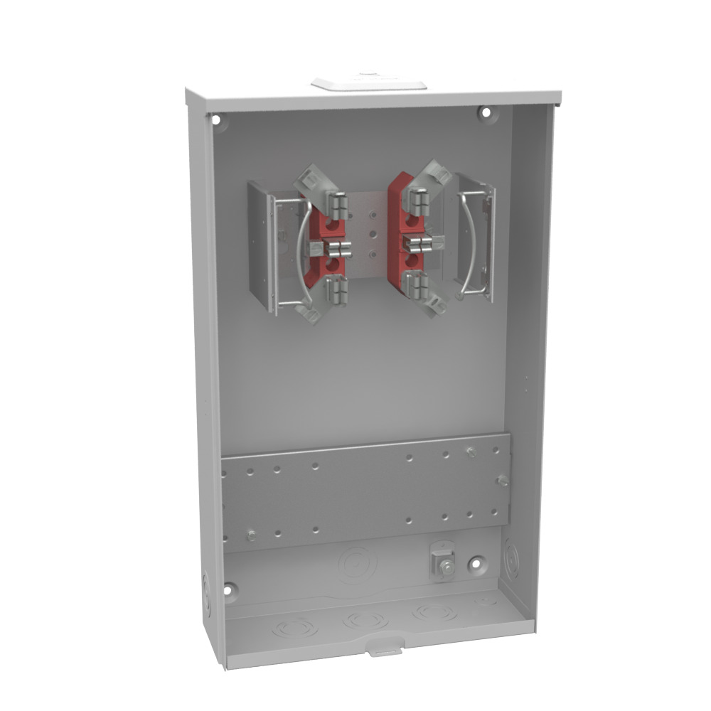 UC7478-XL Single Position Meter Socket, 20 Amp, 1 Phase, Ringless, No Bypass, 6 Term, OH, UG, 600V, Test Switch Provision