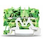 2-conductor ground terminal block; 2.5 mm; suitable for Ex e II applications; side and center marking; for DIN-rail 35 x 15 and 35 x 7.5; Push-in CAGE CLAMP; 2,50 mm; green-yellow