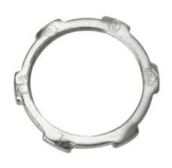 14USA Straight Insulated Set-Screw Connector Conduit Locknut, 1/2 in, For Use With Rigid/IMC Conduit, Steel