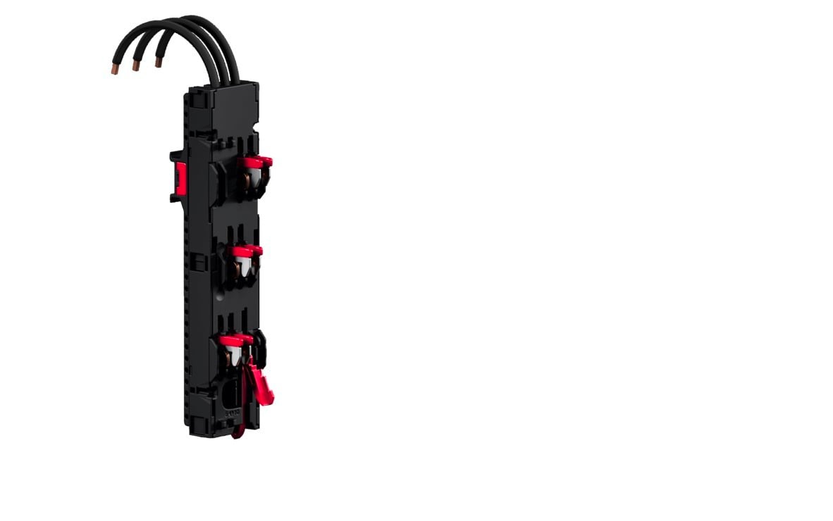 RX component adaptor 16 A AWG 14, 3-pole, W: 45 mm